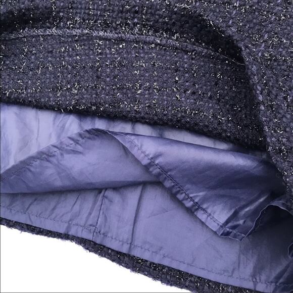 Cynthia Rowley Blue/Metallic Blue tweed Mi… - Picture 3 of 7